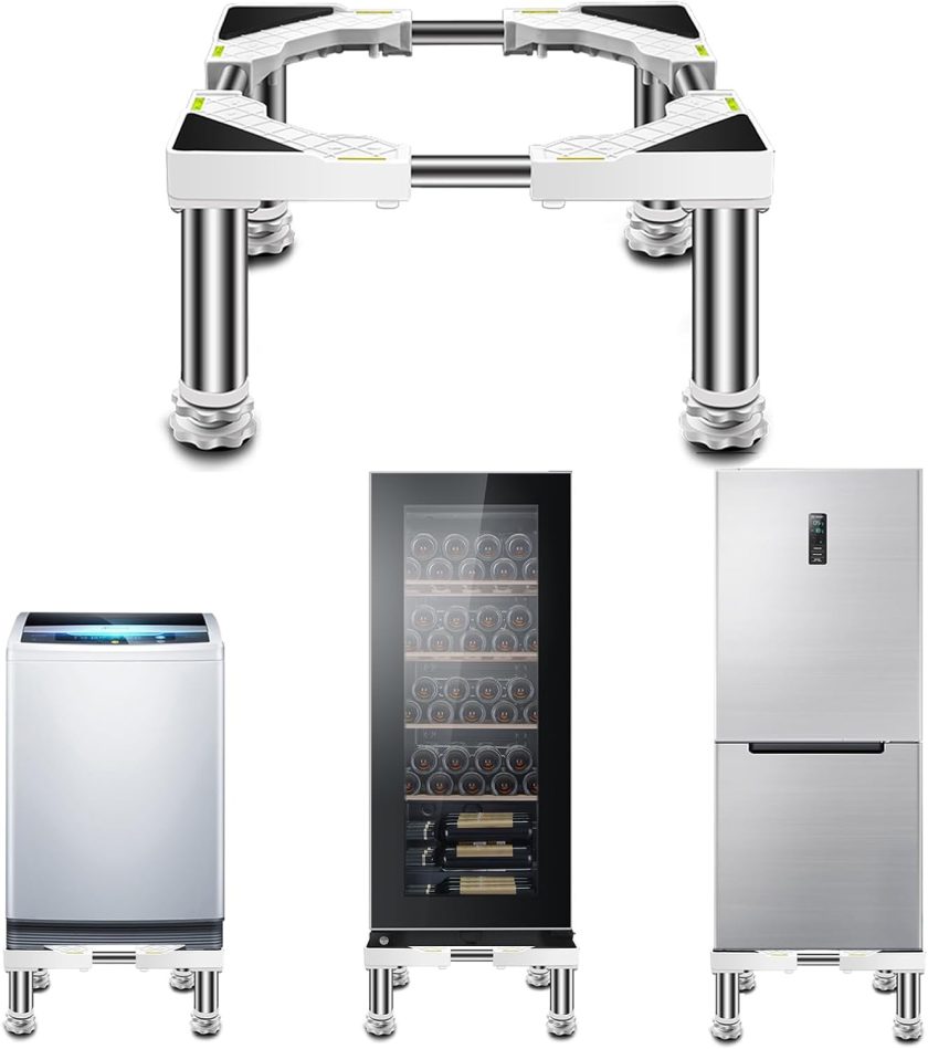Refrigerator Washing Machine Base Stand Heightened Air Conditioner Base 4L Height 29-32cm Adjustable Plant Container Rack LengthWidth 43-65cm Plant Stands Pot Flower Holder