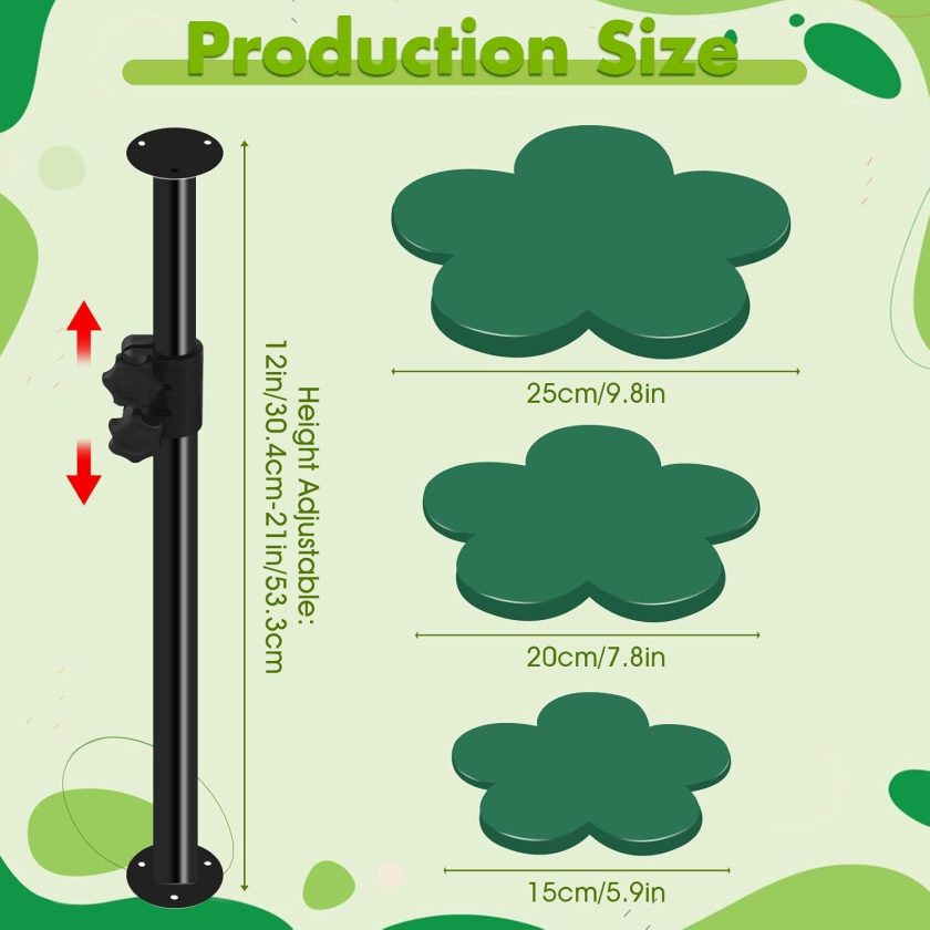 Adjustable Plant Inserts for Large Flower Pot,12-21" Rise Planter Fillers Risers for Inside Pot,Planter Lift Insert for Tall Taper Planters (6" 8" 10" Base or Top) - Image 2