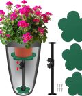 Adjustable Plant Inserts for Large Flower Pot,12-21" Rise Planter Fillers Risers for Inside Pot,Planter Lift Insert for Tall Taper Planters (6" 8" 10" Base or Top)