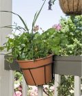 8-Inch Black Adjustable Flower Pot Holder R0726-B - Image 2